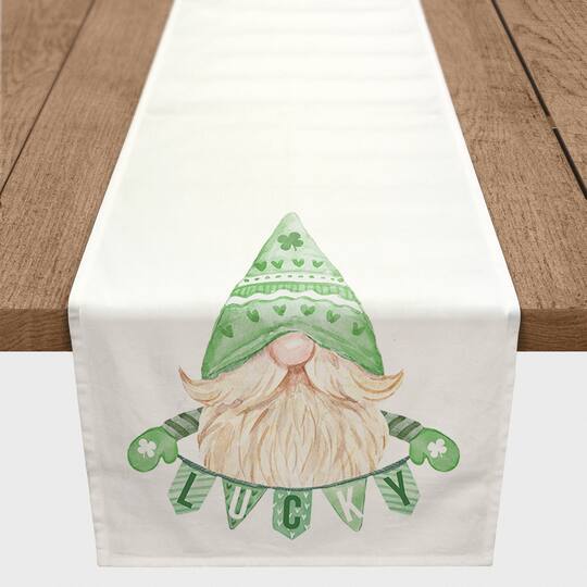 Lucky Leprechaun Short 16" x 72" Cotton Twill Runner